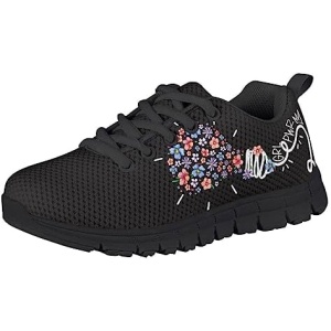 PORCLAY Kids Unisex Sneakers Cartoon Print School Sports Shoes Casual Fashion Walking Running Kids Breathable Shoes