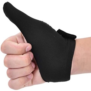 SPYMINNPOO Bowling Thumb Saver, Adult Right/Left Hand Finger Grip Thumb Stabilizer Saver Protector Fit for Bowling Ball