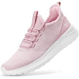 STQ Tennis Shoes Womens Slip On Walking Sneakers with Arch Support