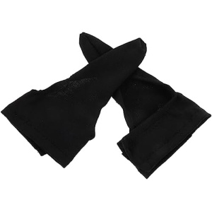 Sosoport Black Gloves 1 Pair Bowling Thumb Saver Protector Glove Thumb Stabilizer Save Bowling Thumb Protection Cover Lightweight Thumb Socks Black Exercise Gloves