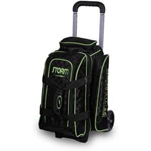 Storm 2 Ball Rolling Thunder Checkered Bowling Bag - Black/Lime