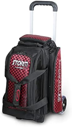 Storm 2 Ball Rolling Thunder Checkered Bowling Bag- Red 1 Storm 2 Ball Rolling Thunder Checkered Bowling Bag- Red
