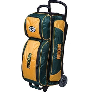 Strikeforce Bowling NFL Three Ball Bowling Roller Bag with Ball, Shoe and Accessory Pockets