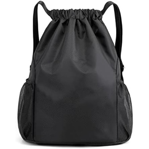 TARVIT Bowling Roller Bags Waterproof Sports Bag with Zip Inner Pocket Hipster Gym Bag Lined Backpack with Adjustable Drawstring Gym