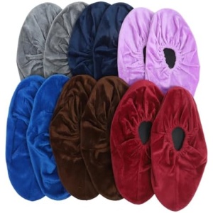 Toddmomy 6 Pairs Womens Athletic Shoes Sneakers for Men Bowling Shoes Womens Gym Shoes Womens Sneakers Shoe Covers for Indoors Shoe Coverings Outdoor Bowling Supplies Flannel Women's