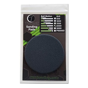 TruCut Sanding Pad | 2000 Grit | 5" Diameter | Sanding Pads Made for Bowling Balls | Bowling Ball Resurfacing Pads | Surface Management | Bowling Ball Restoration | Bowling Supplies & Accessories