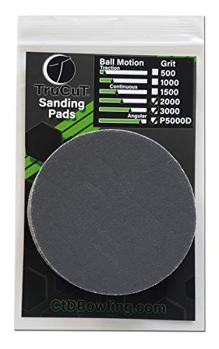 TruCut by CTD Sanding Pads | 3 Pack High (6") | Sanding Pads Made for Bowling Balls | Bowling Ball Resurfacing Pads | Surface Management | Bowling Ball Restoration | Bowling Supplies & Accessories 1 TruCut by CTD Sanding Pads | 3 Pack High (6") | Sanding Pads Made for Bowling Balls | Bowling Ball Resurfacing Pads | Surface Management | Bowling Ball Restoration | Bowling Supplies & Accessories