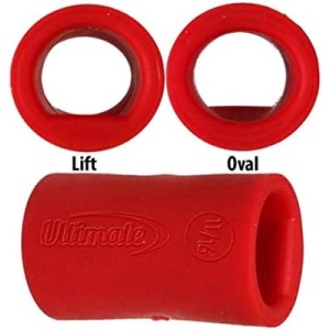 Ultimate Bowling Tour Lift Oval Sticky Finger Insert- Red - Pack of 10