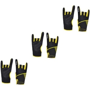 VANZACK 3 Pairs Gloves Bowling Protection Gear Ladies Bowling Glove Bowling Hand Protector Winter Screen Glove Right Hand Wrist Support Bowling Hand Accessories Grip Man Breathable