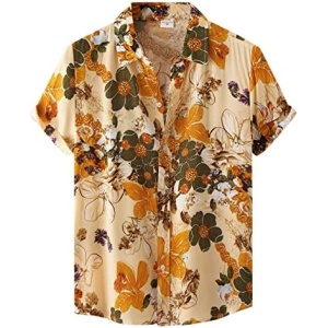 WYUTX Henley Shirts for Men Pack Mens Casual Dress Shirt Button Down Shirts Mens Hawaiian Shirts Medium Short Sleve Men