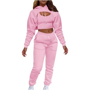 Women Pants Sets Sport Gym Pants Sets for Women Cami Tank Warm Fuzzy 2 Piece Winter Fall Pants Sets 2023