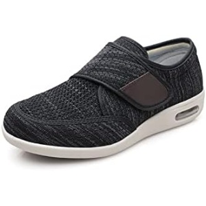 Yibobay Diabetic Shoes for Man Width X-Wide Shoe for Elderly Man Wide Shoes for Man Walking Shoes Adjustable Closure