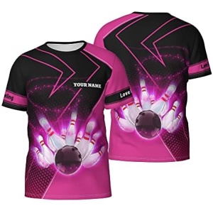 Personalized Bowling Shirts, Custom Bowling Shirts for Men Women, Custom Name 3D Bowling Shirts Gift for Bowling Lover