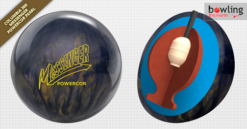 Columbia 300 Messenger PowerCOR Black/Gold Pearl Bowling Ball Review