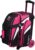 KR Strikeforce Cruiser Double Roller Bowling Bag – With Deluxe 4.5″ Smooth Kruze urethane wheels for an ultra smooth quiet ride (Pink/White/Black)
