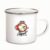 Pin Slayer Bowling Ball Gift for Bowling Lovers Fire Design 12oz Enamel Silver Mug