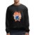 Retro Cartoon Bowling Ball and Pins Dabbing Gift for Bowling Fans Navy Black Muticolor Unisex Sweatshirt