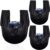 3 Pack Bowling Ball Seesaw Washable Bowling Ball Towel Black Bowling Ball See Saw Giant Bowling Ball Polisher Bowling Polisher Bag for Bowling Ball Cleaning