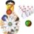 ArtCreativity Mini Bowling Game, Set of 12, Each Set Includes 10 Miniature Pins and 1 Marble Bowling Ball, Tabletop Bowling Sets for Kids and Adults, Party Favors, Goodie Bag Fillers, and Small
