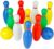 Bowling Pins Ball Set Toys Mini Plastic Indoor Party Games Birthday Easter Gift for Kids Toddlers Boys Girls 2 3 4 5 Years with 10 Pins and 2 Balls