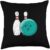 Bowling ball strike spin spare Litter pin split Bowling with Pins and Ball Throw Pillow, 18×18, Multicolor