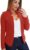 Casual Blazers for Women Three Quarter Sleeve Collared Cardigan Open Front Plain Jacket Lapel Coat Winter Fitted Trendy