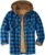 Ciewfwe Men’s Flannel Shirt Jacket Quilted Lined Long Sleeve Button Down Shirts Jacket Lightweight Jackets with Pockets