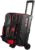 Elite Basic Double Roller 2 Ball Bowling Bag with Wheels | Large Top Pocket for Accessories or Bowling Shoes up to size 15 | Retractable Handle Extends to 37″