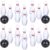 Gamie Bowling Game for Kids, 2 Sets, Each Set Includes 10 Pins and 2 Balls, Durable Plastic Indoor and Outdoor Game, Fun Carnival and Birthday Party Activity for Boys and Girls