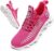 Jakcuz Women’s Lace Up Walking Shoes Breathable Ultra Lightweight Sport Casual Ladies Girls Fashion Platform Sneakers