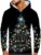 KCaHFO Mens Funny 3D Printed Hoodies Fashion Ugly Christmas Sweater Pullover Sweatshirt Xmas Ball Printed Drawstring Shirts
