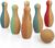 Korko Made by Nature Little Skittles- Bowling Set -6 pins and Ball