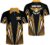 LASFOUR Custom Bowling Ball with Wings Polo Shirts Short Sleeve, Custom Bowling Shirts for Men, Crazy Bowling Team Shirts
