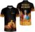 LASFOUR Personalized Flame Bowling Shirts, Funny Bowling Shirts for Men, Bowling Team Shirts, Short Sleeve Polo Shirts.