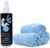 Lane Ghost Bowling Ball Cleaner Spray and 3-Pack Polishing Cloth Bundle | USBC Approved | Oil, Scuff, and Belt Mark Cleaner