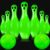 Libima 12 Pcs Glowing Bowling Set Halloween Bowling Pins Glow in The Dark Bowling Kit Toy Game Set with 10 Pins and 2 Balls Bowling Toy Set for Fun Family Party Lawn Yard Sports Games