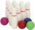Luqeeg Interactive Kids Bowling Set with 10 Pins 4 Balls Educational Toy for Family Friendly Fun, Made with Safe Resin Material