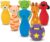 Melissa & Doug K’s Kids Bowling Friends Play Set and Game With 6 Pins and Convenient Carrying Case – Indoor, Outdoor Toys For Toddlers Ages 2+