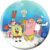 OnTheBallBowling Spongebob Group on Sand USBC Approved Undrilled Bowling Ball