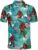 PAGYMO Golf Shirts for Men Funny Golf Polos for Men Tropical Golf Shirts for Men Golf Gift