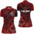 PIONAMZIOZ Black&Red Bowling Shirt Men and Women Personalized Bowling Team Jersey Bowling Polo and Quarter-Zip Shirt BDT62