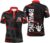 PIONAMZIOZ Custom Bowling Shirt for Mens, Flame Bowling Polo Shirt Short Sleeve, Funny Bowling Team Shirt BDT