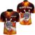 PIONAMZIOZ Custom Funny Bowling Shirt Flame Bowling Jersey Men & Women Bowling Polo & Quarter-Zip Shirt Team League BDT80