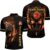 PIONAMZIOZ Custom Skull Bowling Shirt for Men & Women Flame Bowling Team League Jersey Bowling Polo&Quarter-Zip Shirt BDT70