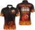 PIONAMZIOZ Men and Women Bowling Team League Shirt Flame Bowling Jersey Custom Funny Bowling Polo & Quarter-Zip Shirt BDT67