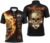 PIONAMZIOZ Skull Bowling Jersey for Men & Women Custom Bowling Team Jersey Bowling Polo & Quarter-Zip Shirt QZT127