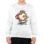 Pin Slayer Bowling Ball Gift for Bowling Lovers Fire Design Grey White Muticolor Unisex Sweatshirt