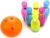 PowerTRC Deluxe Super Bowling Set Toy for Kids 9” Colorful Bowling Pins and a 6” Bowling Ball