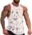Retro Bowling Pins and Balls Men’s Tank Top Workout Breathable Sleeveless Sport Tank T-Shirt