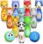 Sanlebi Kids Bowling Set – Soft Foam 10 Pins and 2 Ball with Cute Animals Number Indoor Outdoor Play Game Educational Bowling Toys for Boys Toddlers